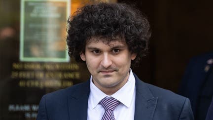 Sam Bankman-Fried, co-founder of FTX Cryptocurrency Derivatives Exchange, leaves court in New York, US, on Wednesday, July 26, 2023.