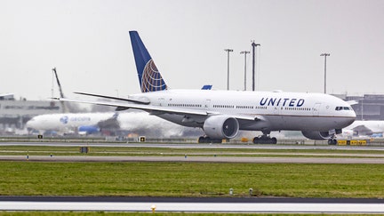 United Airlines Boeing 777-200 wide body aircraft as seen taxiing at Amsterdam Schiphol Airport towards the departure runway for a flight to Houston IAH airport in the United States of America. The B777 is known as triple seven, a popular long haul passenger airplane, the specific 772 has the registration N78002 and is powered by 2x General Electric GE jet engines. United Airlines is a major American airline with headquarters in Willis Tower in Chicago Illinois with main hub base Chicago-O'Hare airport, it is the third largest airline in the world and a founding member of Star Alliance aviation group. Amsterdam, the Netherlands on January 30, 2023 (Photo by Nicolas Economou/NurPhoto via Getty Images)