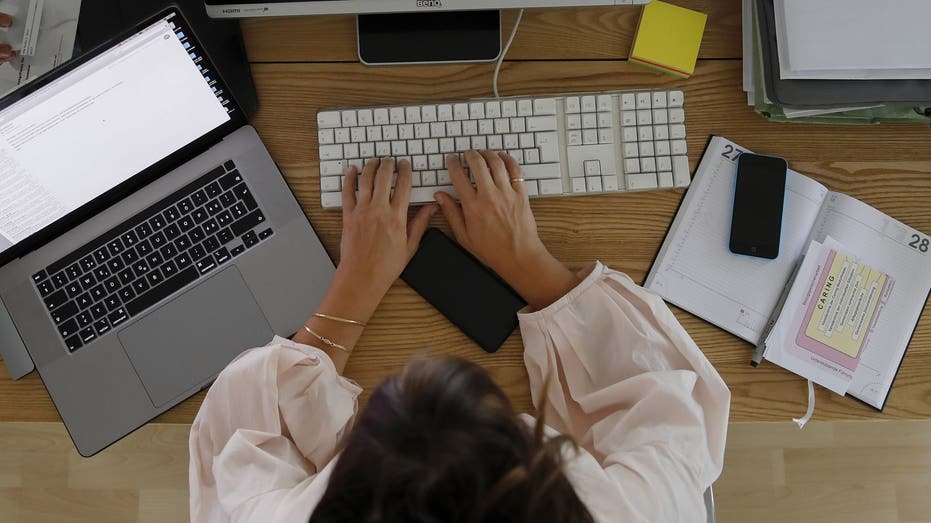 Person working on computer