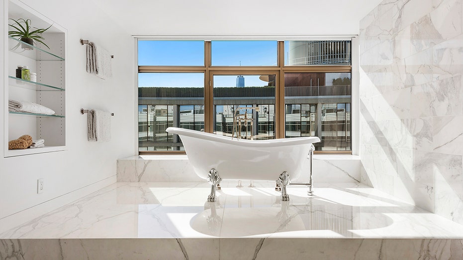 One of the penthouse bathrooms once owned by the Olsen Twins