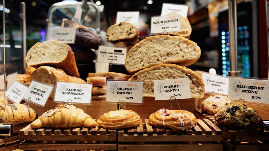 Bread is seen at a market in Philadelphia