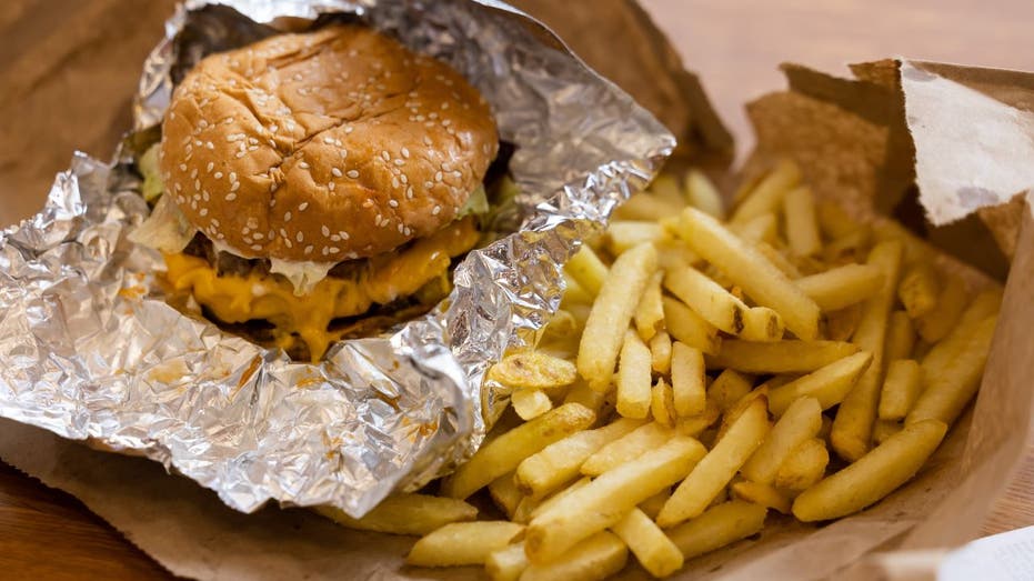 Five Guys burger and fries