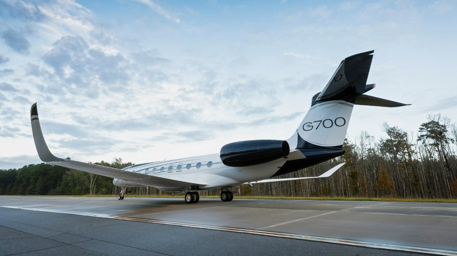 The Gulfstream G700 aircraft.