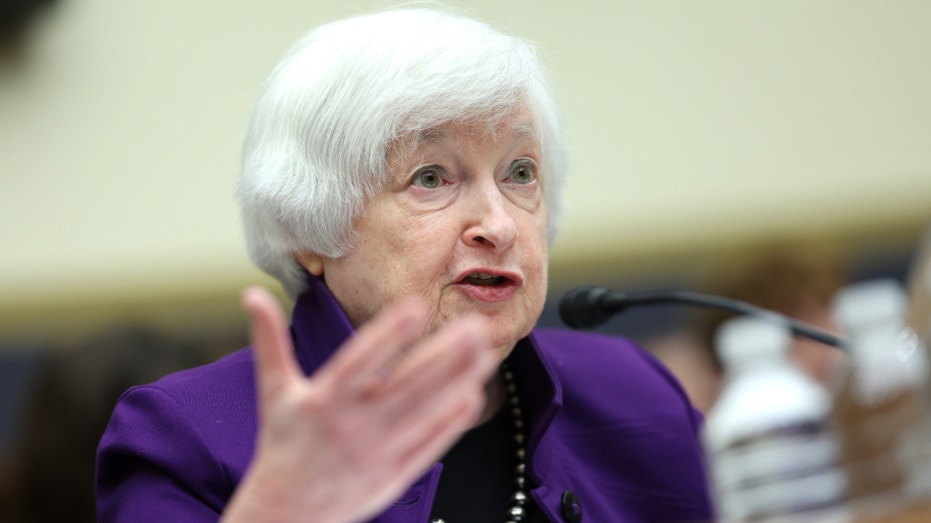 WASHINGTON, DC - JUNE 13: U.S. Treasury Secretary Janet Yellen testifies before the House Financial Services Committee at the Rayburn House Office Building on June 13, 2023 in Washington, DC. Yellen delivered her report on the state of the international financial system. (Photo by Kevin Dietsch/Getty Images)