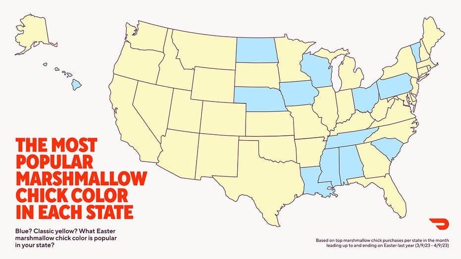 DoorDash Marshmallow Chick Map