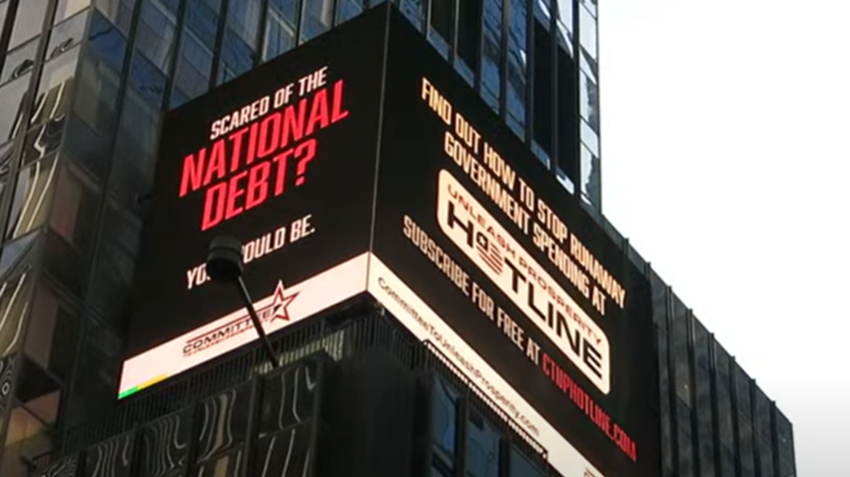 New York City advertisement informing astir nationalist debt