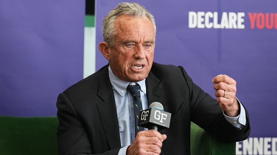 Robert F Kennedy Jr. with microphone