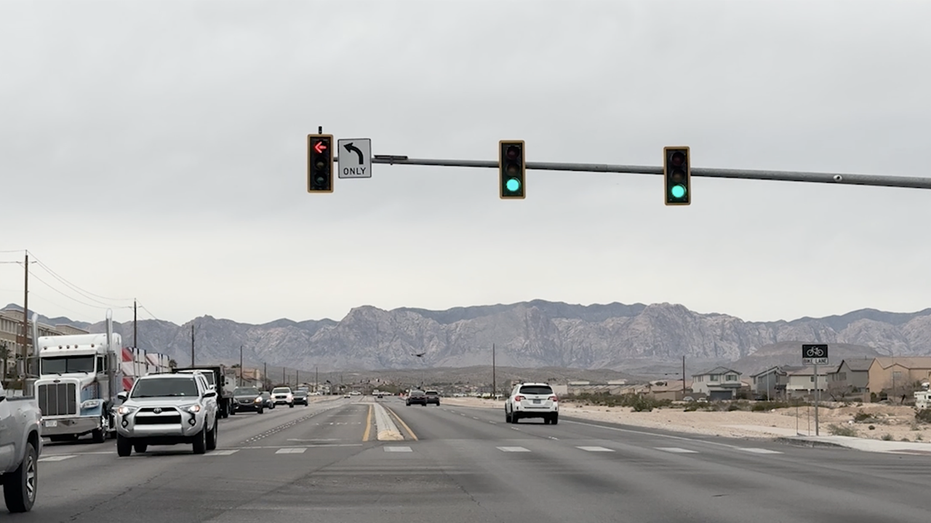 Traffic light at an intersection