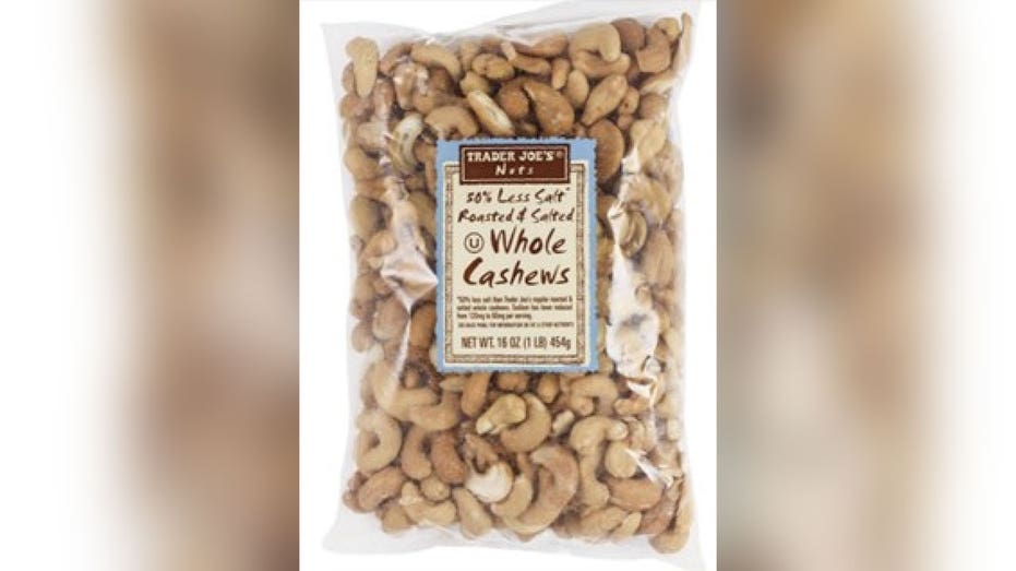 Recalled Trader Joe's cashews