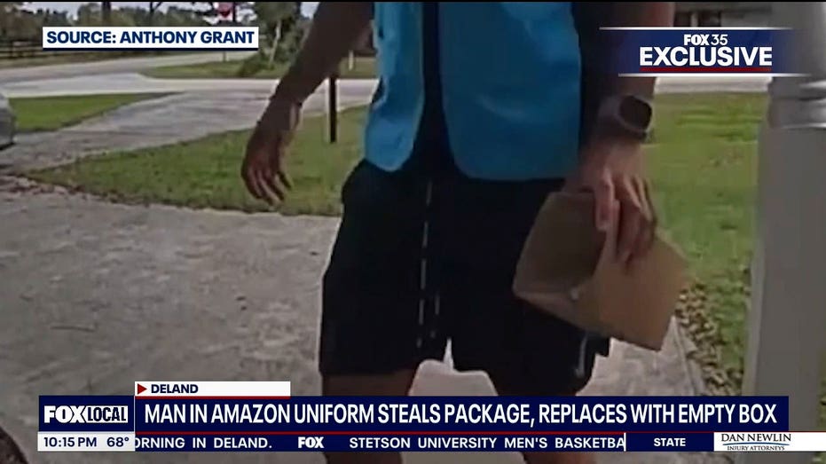 Florida man approaches with empty box