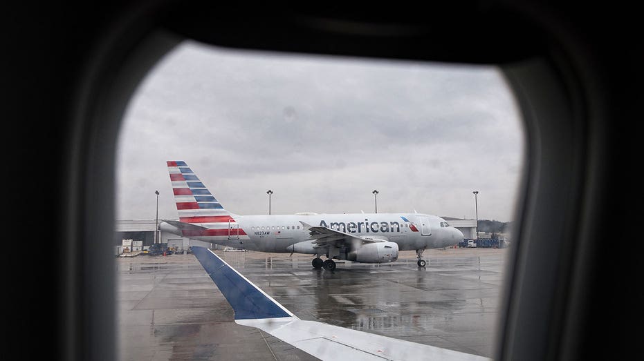 American Airlines plane at RDU