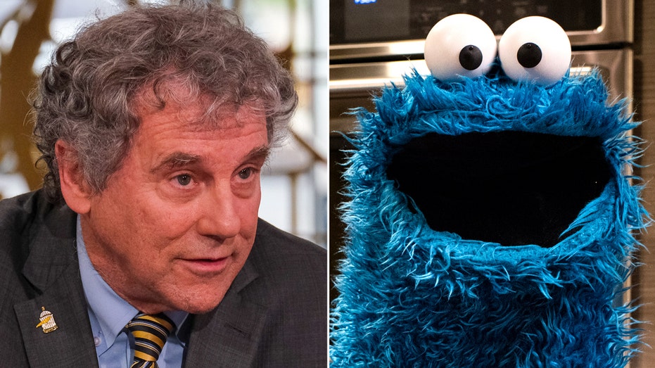 Sen. Sherrod Brown and Cookie Monster