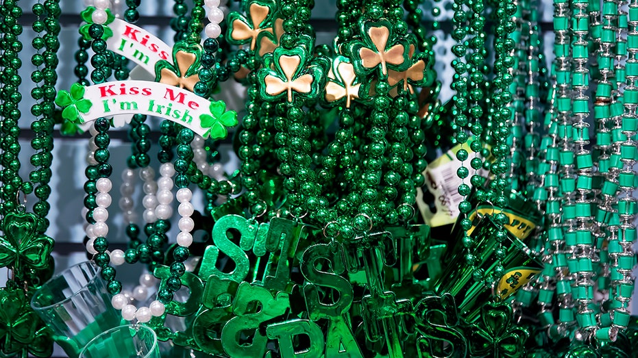 UNITED STATES - 2013/03/09: St Patrick's Day trinkets. (Photo by John Greim/LightRocket via Getty Images)