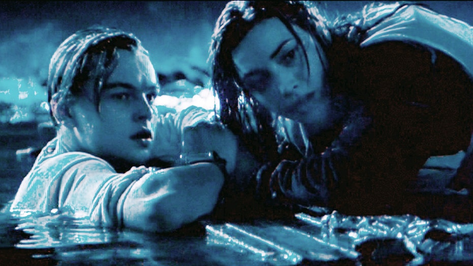 Leonardo DiCaprio and Kate Winslet in "Titanic."