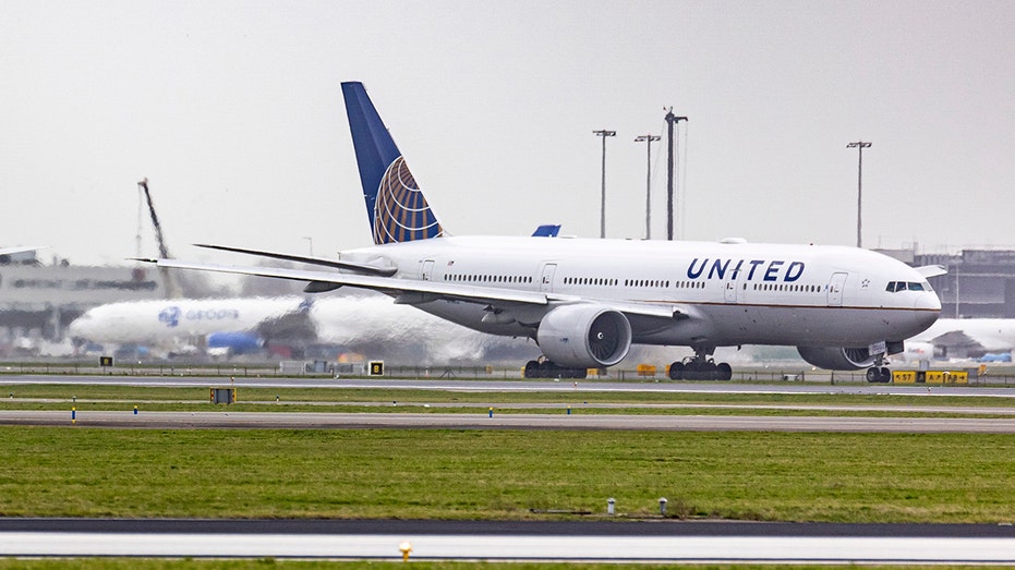 United Airlines Boeing 777 Aircraft At Amsterdam