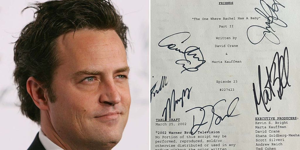 'Friends' TV script from iconic episode to hit auction, Matthew Perry Foundation to receive portion of sale - Vimarsana News