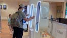 Passengers using CLEAR kiosk that allows quick and secure Identity confirmation.