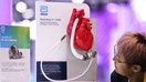 A visitor looks at HeartMate 3 LVAD, a mechanical circulatory support device for patients with advanced heart failure, during the 6th China International Import Expo (CIIE) at the National Exhibition and Convention Center on Nov. 5, 2023, in Shanghai, China.
