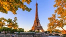 (Google Flights) Paris, Eiffel Tower and river Seine at sunrise. Paris, France.