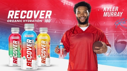 Arizona Cardinals quarterback Kyler Murray is the latest athlete to partner with RECOVER 180, an all-organic sports drink from Lance Collins. 