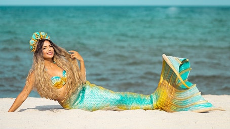 Florida-based 'busiest mermaid in the world' is paid $10K an hour for some performances