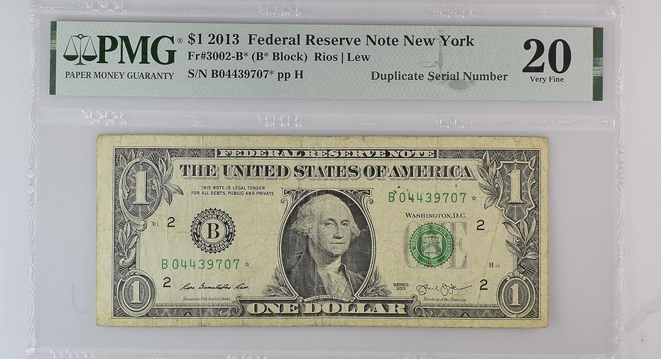 2013 popular $1 dollar bill low Serial number