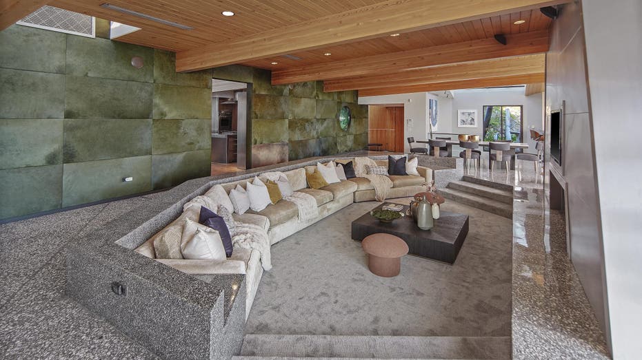 sunken stone conversation pit