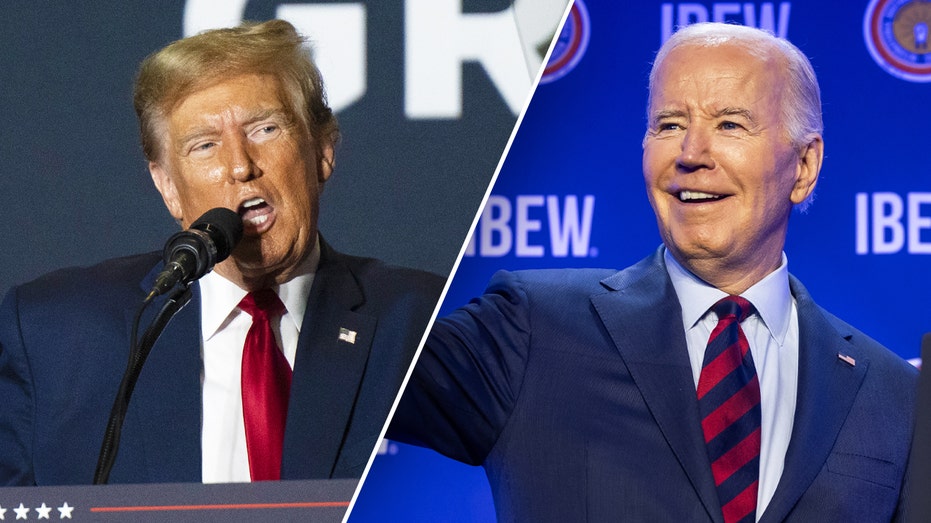 Donald Trump, Joe Biden split