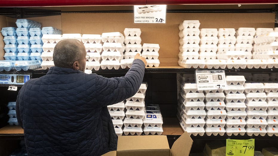 Eggs at grocery store