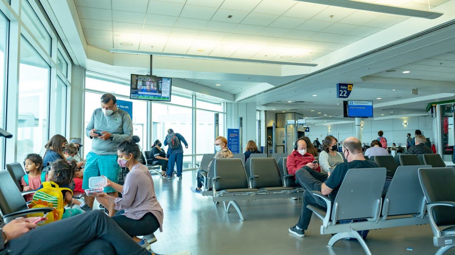 A gate view inside the Oakland International Airport