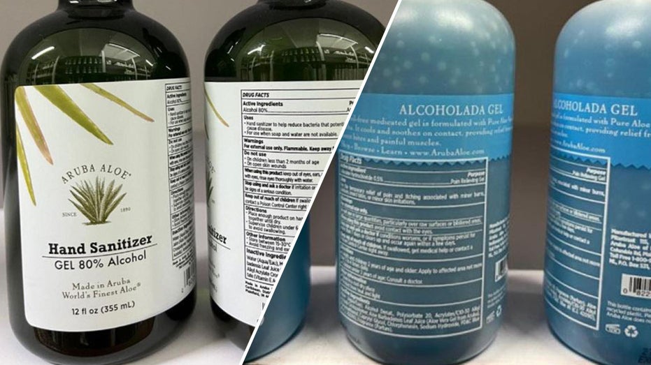 Hand sanitizer and aloe gel recalled