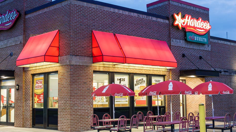A Hardee's, fast food hamburger restaurant in North Carolina