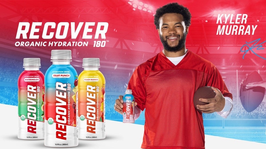 Kyler Murray poses with Recover 180