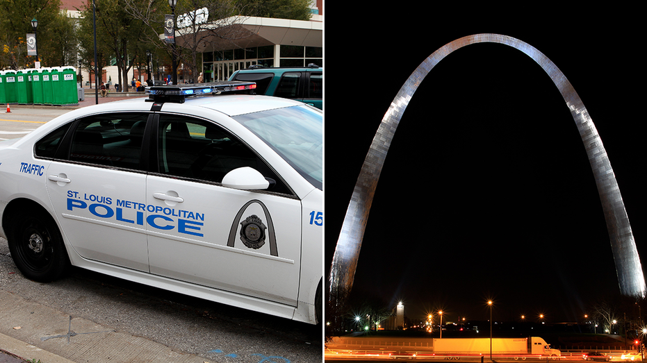St. Louis Missouri police and arch