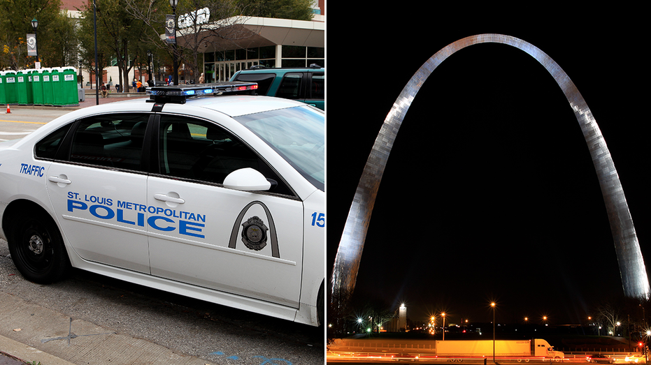 St. Louis Missouri police and arch