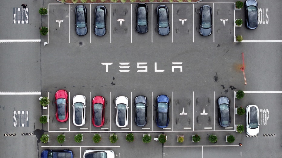Tesla EV Lot