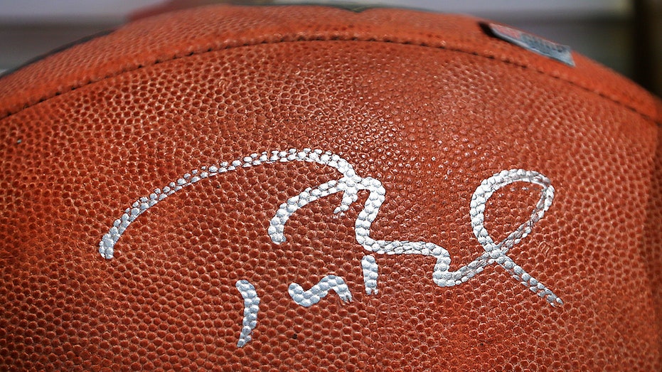 Signed Tom Brady game ball