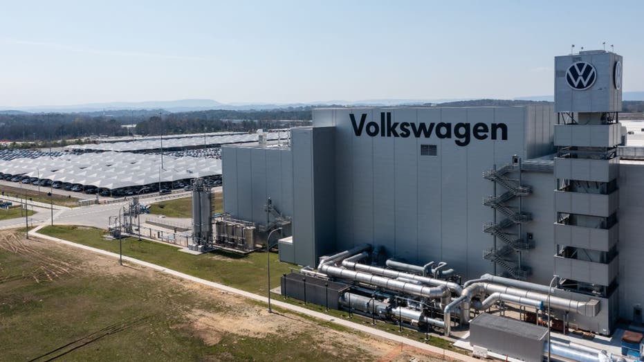 Aerial view of Volkswagen's Tennessee factory