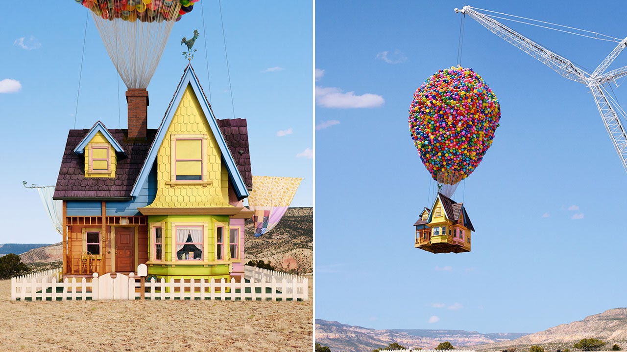 This Airbnb mimics a house from the Disney movie Up that actually floats