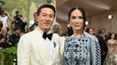 Tik Tok CEO Shou Zi Chew (L) and Vivian Kao arrive for the 2024 Met Gala at the Metropolitan Museum of Art on May 6, 2024, in New York. The Gala raises money for the Metropolitan Museum of Art&apos;s Costume Institute. The Gala&apos;s 2024 theme is &quot;Sleeping Beauties: Reawakening Fashion.&quot; 