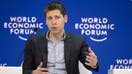OpenAI CEO Sam Altman gestures during a session of the World Economic Forum (WEF) meeting in Davos on January 18, 2024.
