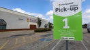 BROCKTON - AUGUST 17: Parking spaces are designated for online pick-up orders at Stop and Shop in Brockton, MA on Aug. 17, 2020. The Stop&amp;amp;Shop, at 683 Belmont Street, in Brockton, closed earlier this year because of slow sales.  It has reopened as a center for grocery pickup and delivery, during the coronavirus pandemic. (Photo by Pat Greenhouse/The Boston Globe via Getty Images)