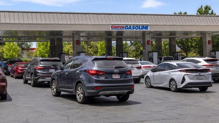 Drivers refuel vehicles at a Costco Wholesale Corp. gas station in Brookhaven, Georgia - Fox Business News