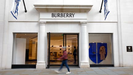 A Burberry Group Plc luxury boutique in London, UK, on Monday, May 13, 2024. British trenchcoat maker Burberry, still reeling from a profit warning in January, will have to show it's making headway with its brand revival when it reports earnings on May 15. Photographer: Jason Alden/Bloomberg via Getty Images
