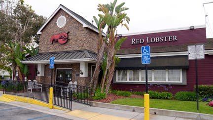A Red Lobster restaurant in Torrance, California, US, on Wednesday, May 15, 2024. Red Lobster is closing at more than 50 of its restaurants across the country, according to a company that helps businesses liquidate restaurant equipment, reports CBS.  - Fox Business News