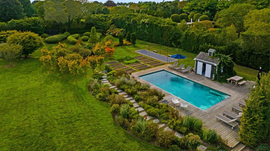 overhead view of pool