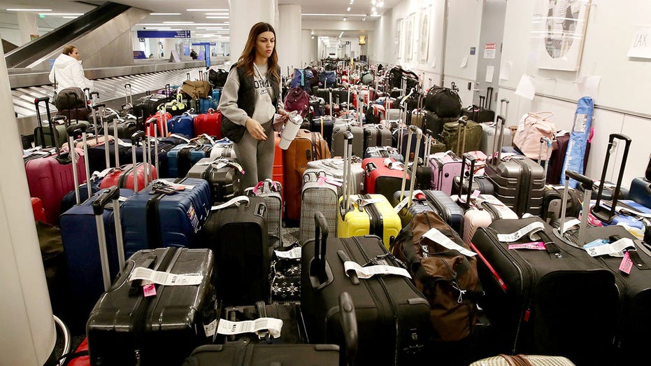 Bags scattered during delay