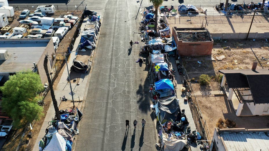 Phoenix homeless encampment picture