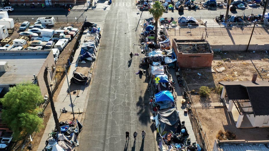 Phoenix homeless encampment picture