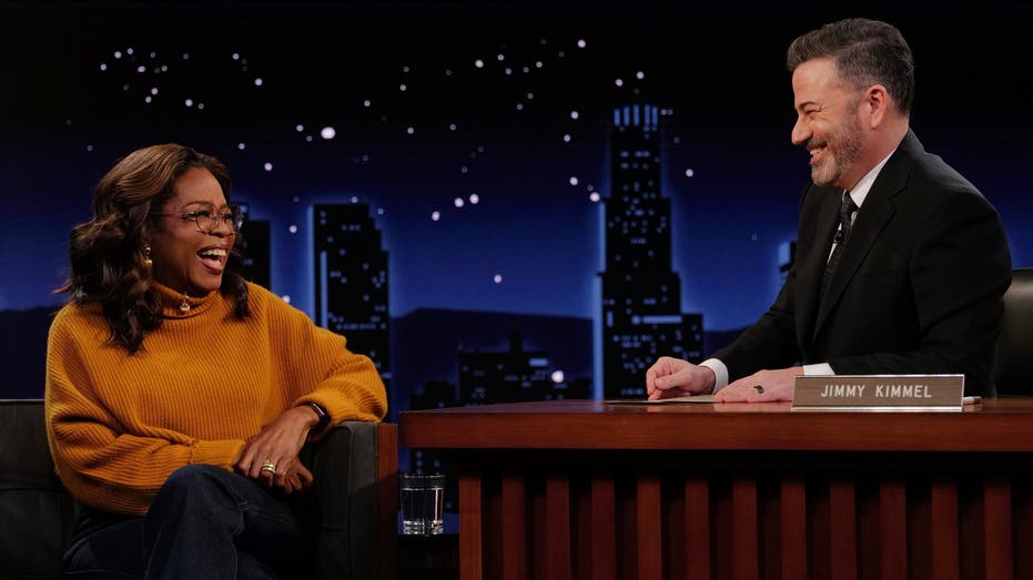 Oprah Winfrey and Jimmy Kimmel